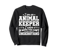 Sono Un Custode degli Animali Risolvo i Problemi Zoologo dello Zoo Keeper Felpa