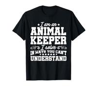 Sono Un Custode degli Animali Risolvo i Problemi Zoologo dello Zoo Keeper Maglietta