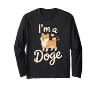 Sono un Doge Carino Shiba Inu Style Maglia a Manica