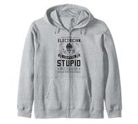 Sono un elettricista, non posso riparare uno stupido elettricista divertente Felpa con Cappuccio