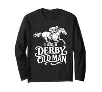 Sono Un Fantino ippico Derby Old Man Derby Day Maglia a Manica