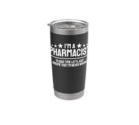 Sono un farmacista Never Wrong Funny Pharmacy Bicchiere termico in acciaio inox doppia parete