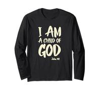 Sono Un Figlio di Dio Giovanni 1:12 Abbiate Fede in Gesù Cristo Maglia a Manica