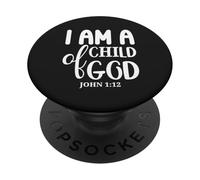 Sono un figlio di Dio Giovanni 1:12 - Citazione sull'identità cristiana PopSockets PopGrip Adesivo