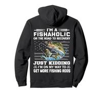 Sono Un Fishaholic sulla Strada per recuperare Regali Pescatori Felpa con Cappuccio