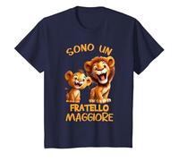 Sono Un Fratello Maggiore Leone Fratelli Migliore Leoni Maglietta, Bambini, Navy, 3 Anni