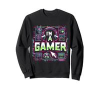 Sono Un Gamer con Controller Power Felpa