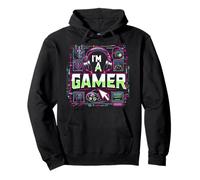Sono Un Gamer con Controller Power Felpa con Cappuccio