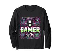 Sono Un Gamer con Controller Power Maglia a Manica