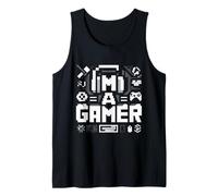 Sono Un Gamer Retro Pixels Canotta