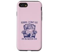 Sono un gatto indoor Mi dispiace non posso andare umorismo introverso Custodia per iPhone SE (2020) / 7/8
