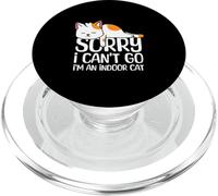 Sono un gatto indoor Mi dispiace non posso andare umorismo introverso PopSockets PopGrip per MagSafe