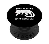 Sono un gatto indoor Mi dispiace non posso diventare amante introverso PopSockets PopGrip Adesivo