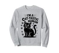 Sono un gatto Tastic Human Gat Lover Feline Pet Meow Love Cats Felpa