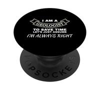 Sono un geologo esperto di rocce scientifiche sempre giuste PopSockets PopGrip Adesivo