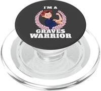 Sono un Graves Warrior Graves Disease Awareness PopSockets PopGrip per MagSafe