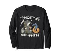 Sono Un Incubo Prima del caffè! Nightmare Before Coffee! Maglia a Manica