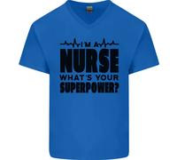 Sono Un Infermiere Qual È Il Tuo Superpotere Maglietta In Cotone A V Per Uomo