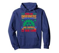 Sono Un Ingegnere E Non Un Mago Ingegneria Felpa con Cappuccio, Unisex per Adulti, Navy, L