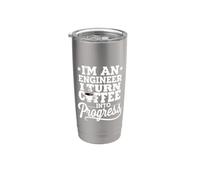 Sono un ingegnere Trasformo il caffè in progresso Ingegneria Cool Bicchiere termico in acciaio inox doppia parete