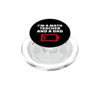 Sono un insegnante di matematica e un papà stanco padre matematico scherzo PopSockets PopGrip per MagSafe