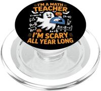 Sono un insegnante di matematica spaventoso Boo Insegnante di Halloween PopSockets PopGrip per MagSafe