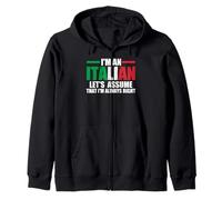 Sono un italiano, supponiamo che io abbia ragione italiano Felpa con Cappuccio