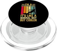 Sono un Kitesurf Boy È come un ragazzo normale ma più freddo PopSockets PopGrip per MagSafe