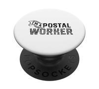 Sono un lavoratore postale Postman Mail Carrier Mailman Courier PopSockets PopGrip Adesivo