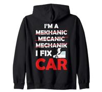 Sono Un Mekhanic Mecanic Mechanik, Riparo Auto con Umorismo Felpa con Cappuccio