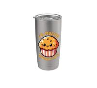 Sono un muffin senza di te Pun Pancake Baker Girlfriend Cupcake Bicchiere termico in acciaio inox doppia parete