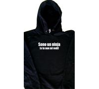 Sono un ninja (e tu non m Felpa con Cappuccio Simpatica