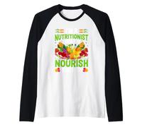 Sono Un nutrizionista Ti Aiuto a nutrire Il Tuo Corpo Maglia con Maniche Raglan