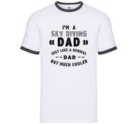 Sono Un Papà Che Fa Paracadutismo - Ringer Uomo - Paracadutista Festa Del Papà