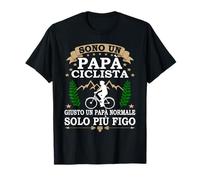 Sono un Papà ciclista giusto un Papà normale solo più figo Maglietta