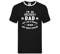 Sono Un Papà Di Tiro Con L'Arco - Ringer Uomo - Amore Per I Papà Archer E Frecce
