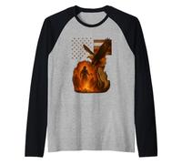 Sono un papà eroe e un pompiere - niente mi spaventa Maglia con Maniche Raglan