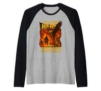 Sono un papà eroe e un pompiere - niente mi spaventa Maglia con Maniche Raglan