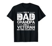 Sono Un papà Nonno e Un veterano Niente Mi spaventa Maglietta