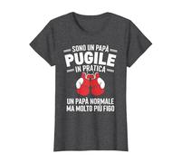 Sono Un papà Pugile in Pratica Regalo Pugilato Boxe Maglietta, Donna, Grigio Scuro, 3XL