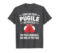 Sono Un papà Pugile in Pratica Regalo Pugilato Boxe Maglietta, Uomo, Grigio Scuro, L