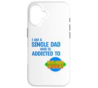 Sono un papà single che è dipendente da Cool Math Games Gaming Custodia per iPhone 16