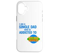 Sono un papà single che è dipendente da Cool Math Games Gaming Custodia per iPhone 16 Plus
