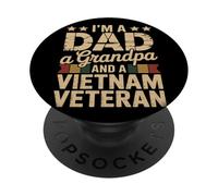 Sono un papà, un nonno e il giorno dei veterani del Vietnam PopSockets PopGrip Adesivo