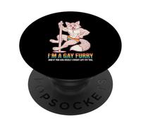 Sono Un Peloso Gay E Se Chiedi Bene Potrei Sollevare La Coda PopSockets PopGrip Adesivo