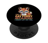 Sono Un Peloso Gay E Se Chiedi Bene Potrei Sollevare La Coda PopSockets PopGrip Adesivo