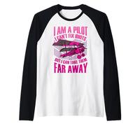 Sono un pilota non posso aggiustare gli idioti ma posso portarli lontano Maglia con Maniche Raglan