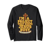 Sono Un Progetto Che Tiene Occupato Gesù Maglia a Manica