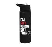 Sono un ragazzo che fa cose da ragazzo Stainless Steel Insulated Water Bottle