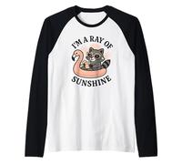 Sono un raggio di sole divertente procione umorismo estate Maglia con Maniche Raglan
